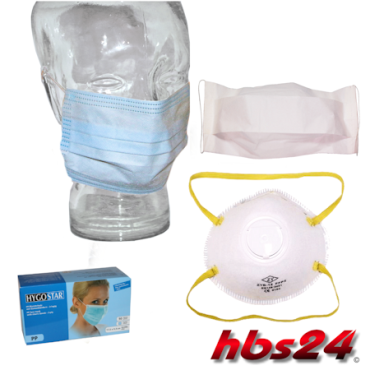 Atemschutzmasken Mundschutz Hygieneschutz Masken - by hbs24