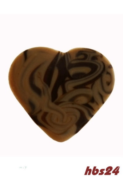 Schokoladen Herzen marmoriert Vollmich/Zartbitter 24 Stück - hbs24