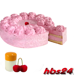 Beispieltorte Sahnetorte mit Sahnestand  Joghurt Kirsche - hbs24